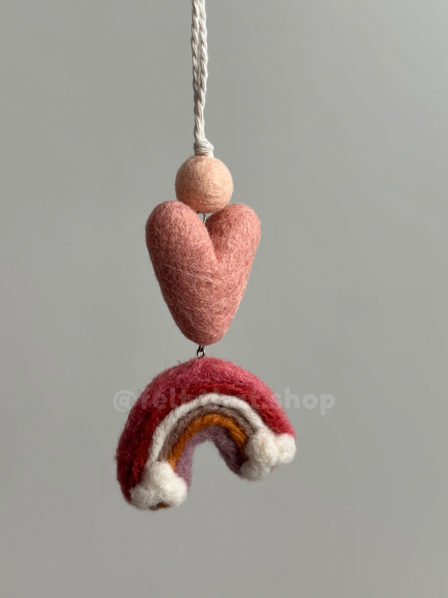 Neutral Rainbow Car Charm