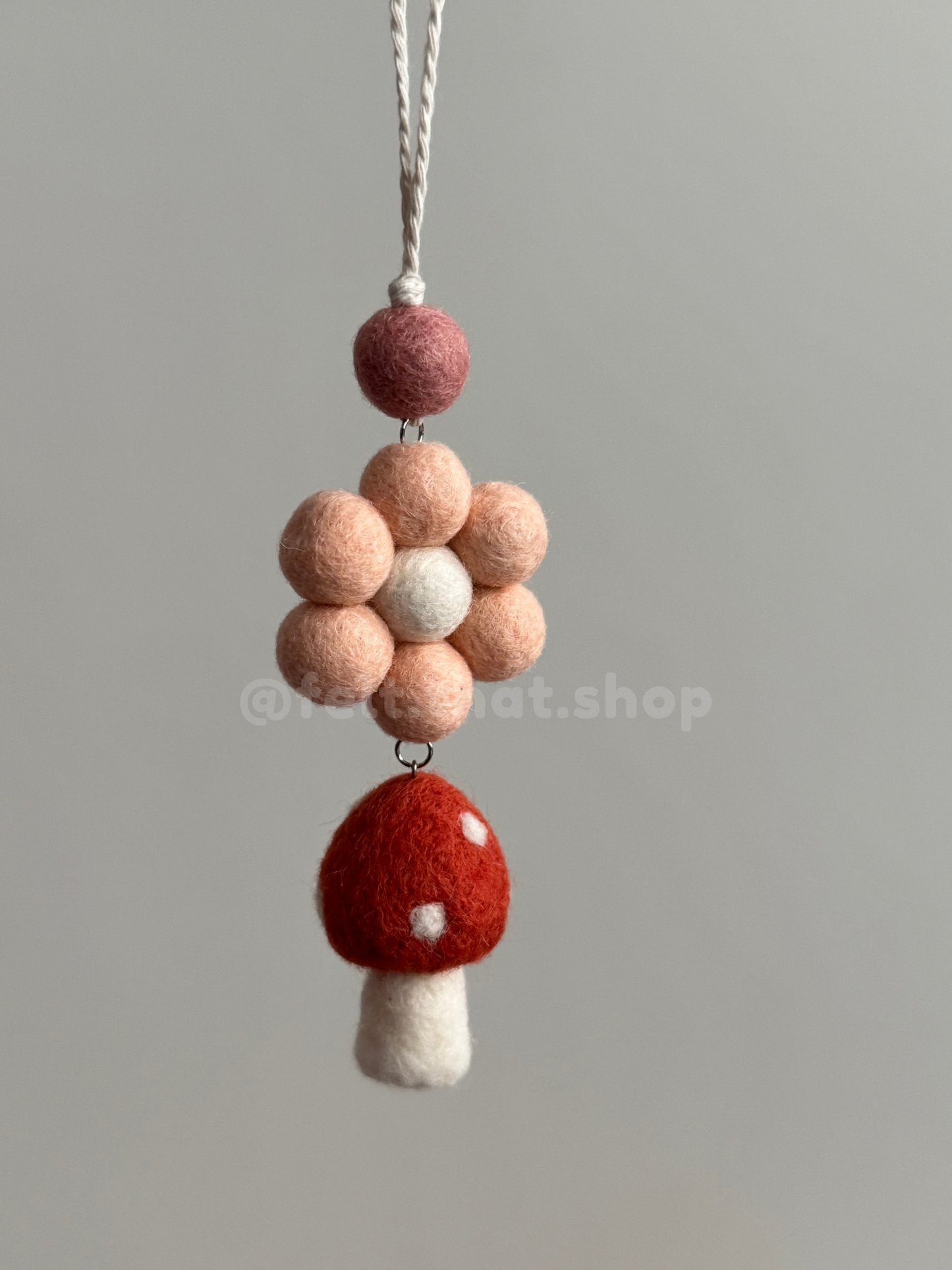 Sienna Mushroom Car Charm