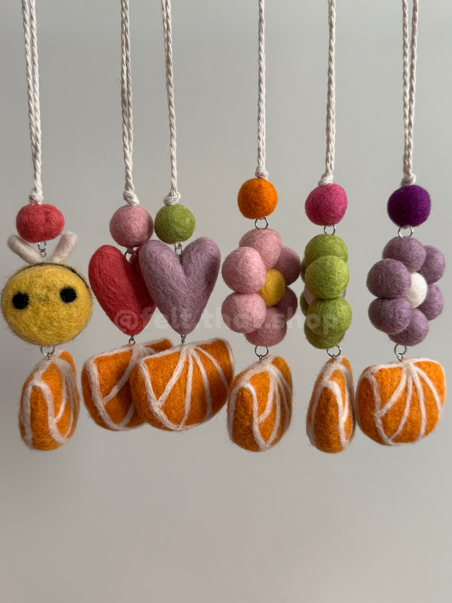 Orange Slice Car Charm
