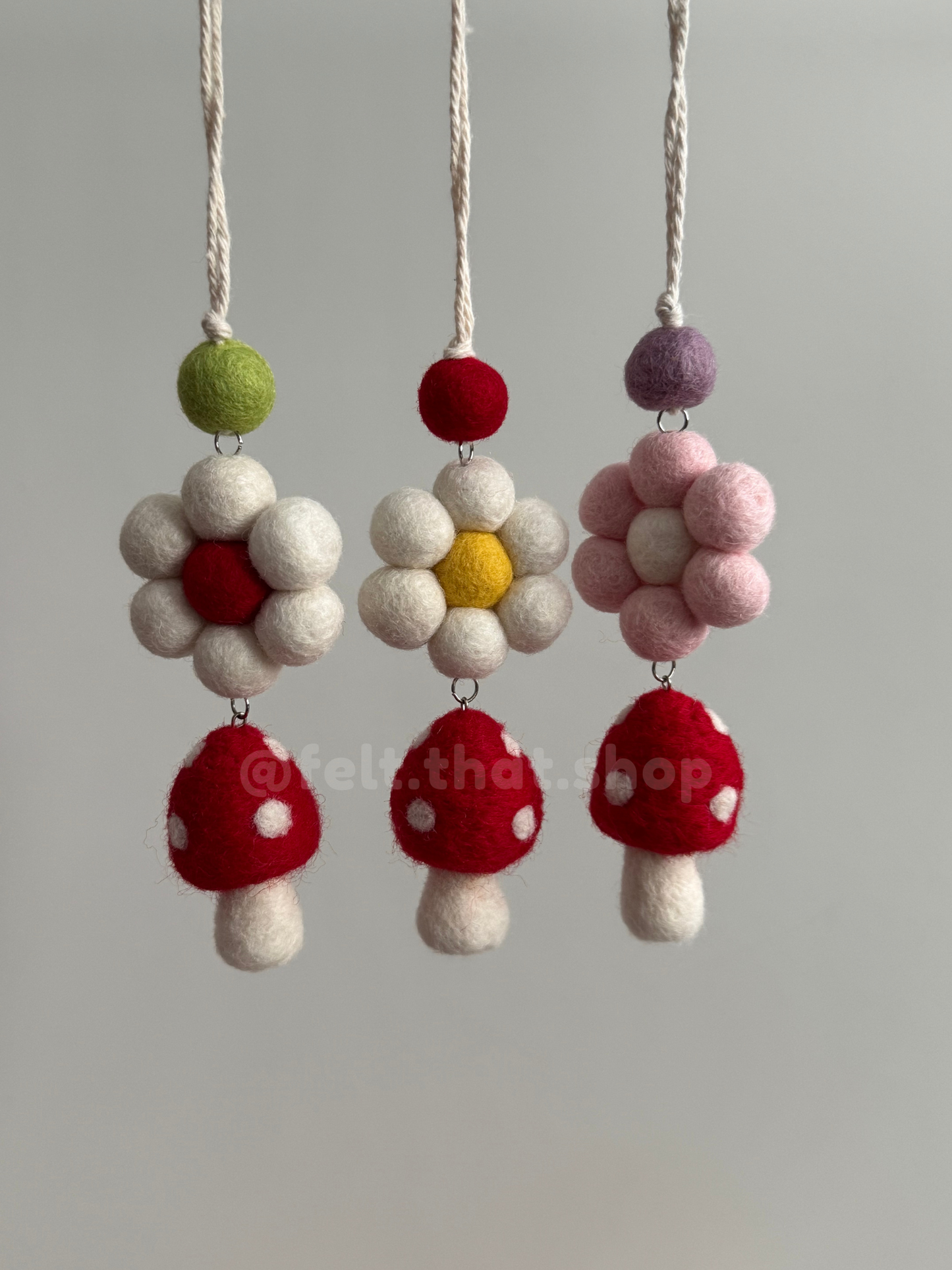 Red Mushroom Car Charm