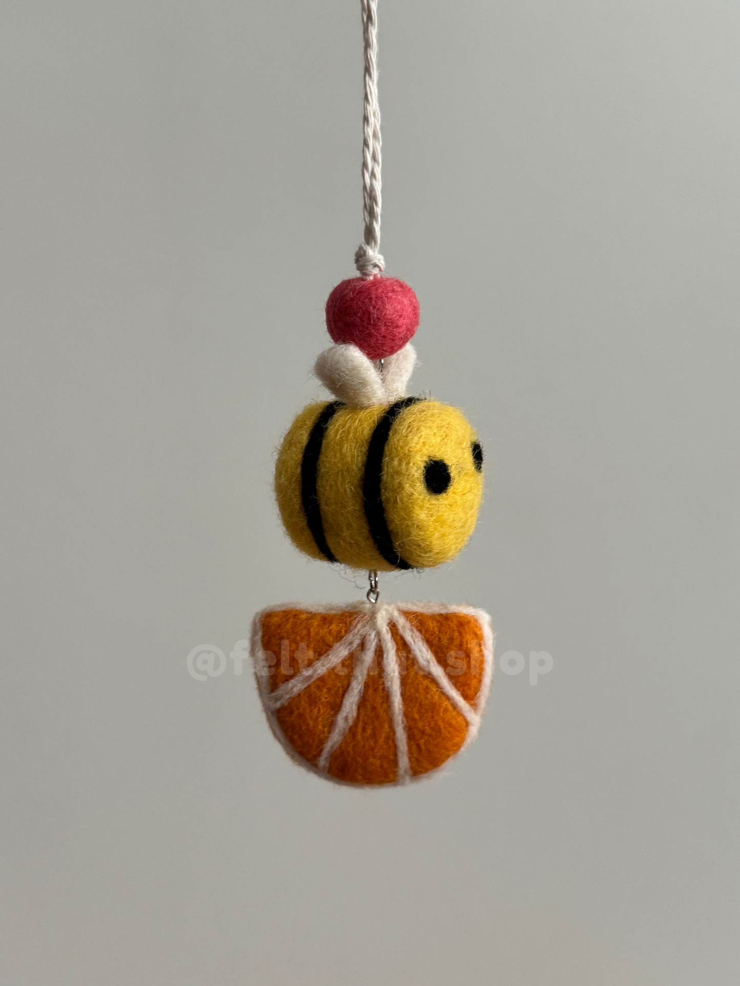 Orange Slice Car Charm