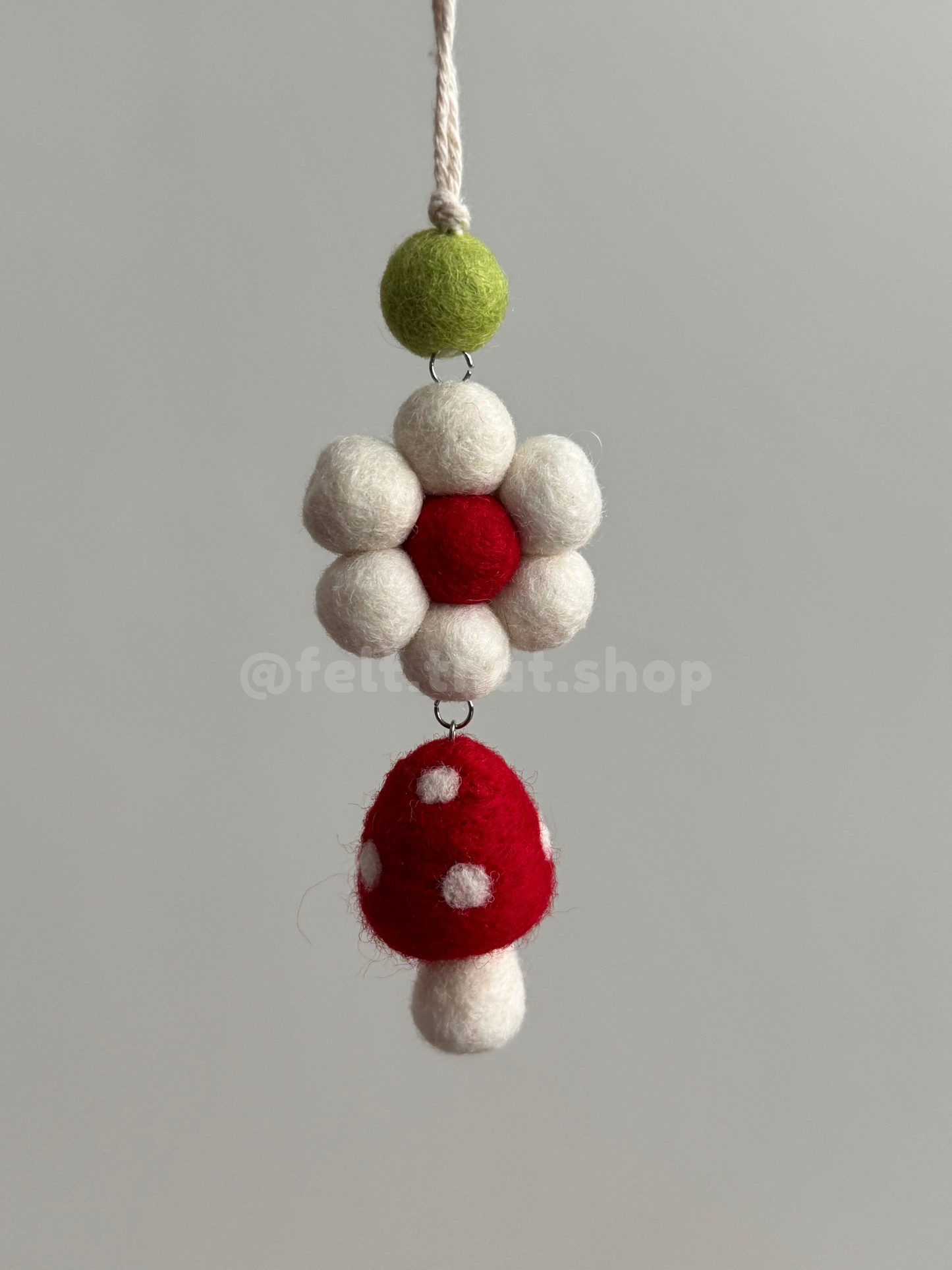 Red Mushroom Car Charm