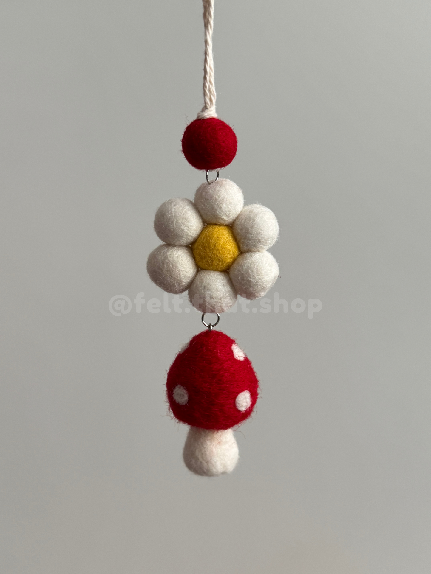 Red Mushroom Car Charm