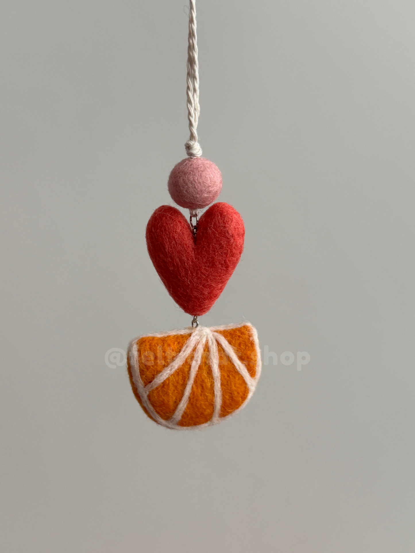 Orange Slice Car Charm