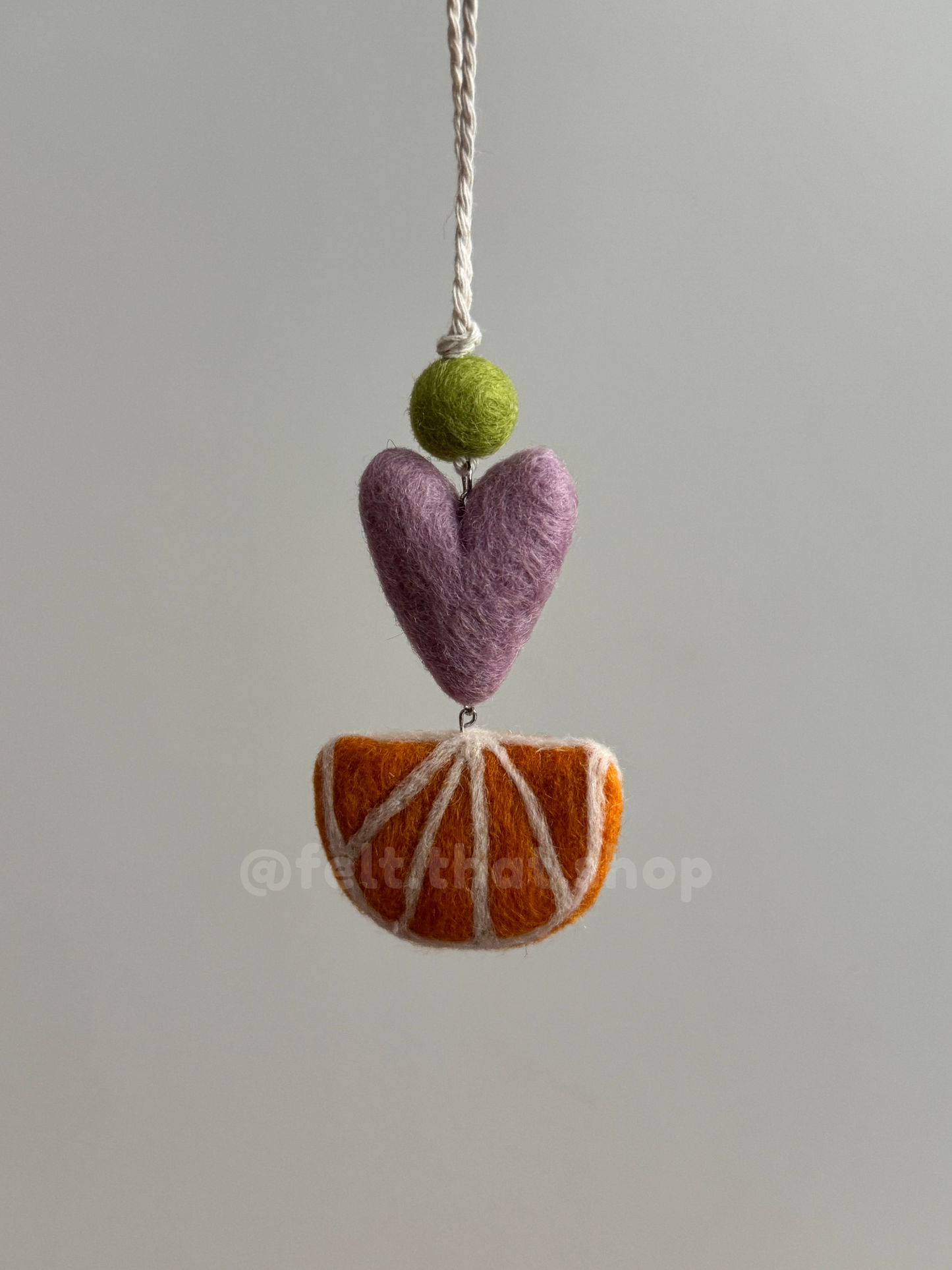 Orange Slice Car Charm
