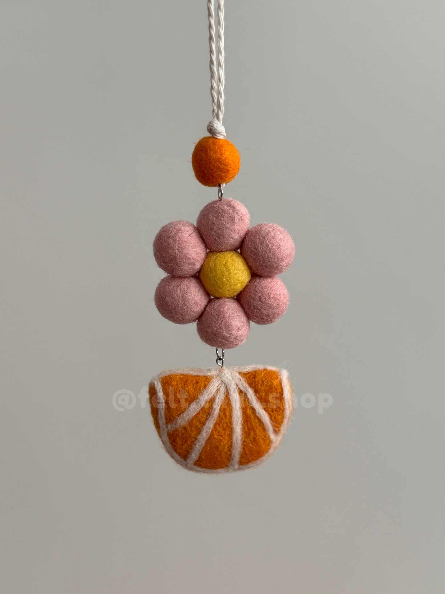 Orange Slice Car Charm