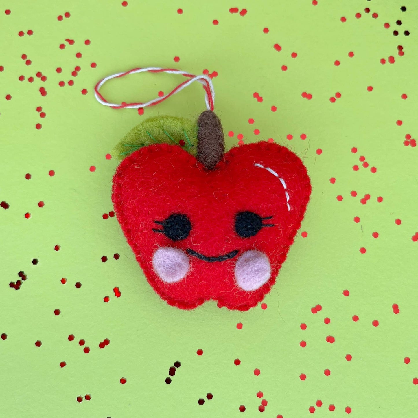 Happy Apple Ornament