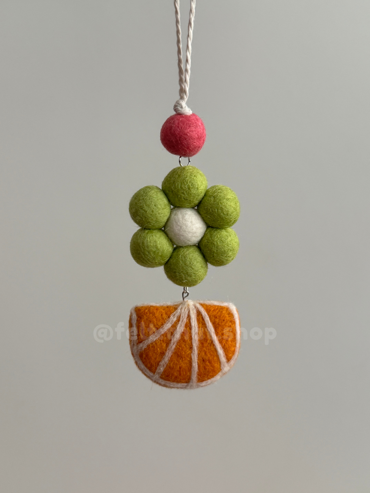 Orange Slice Car Charm