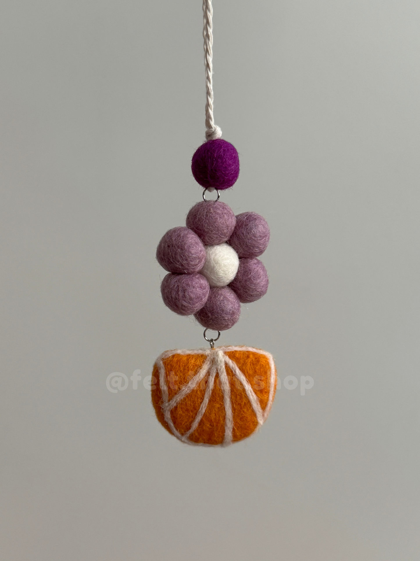 Orange Slice Car Charm