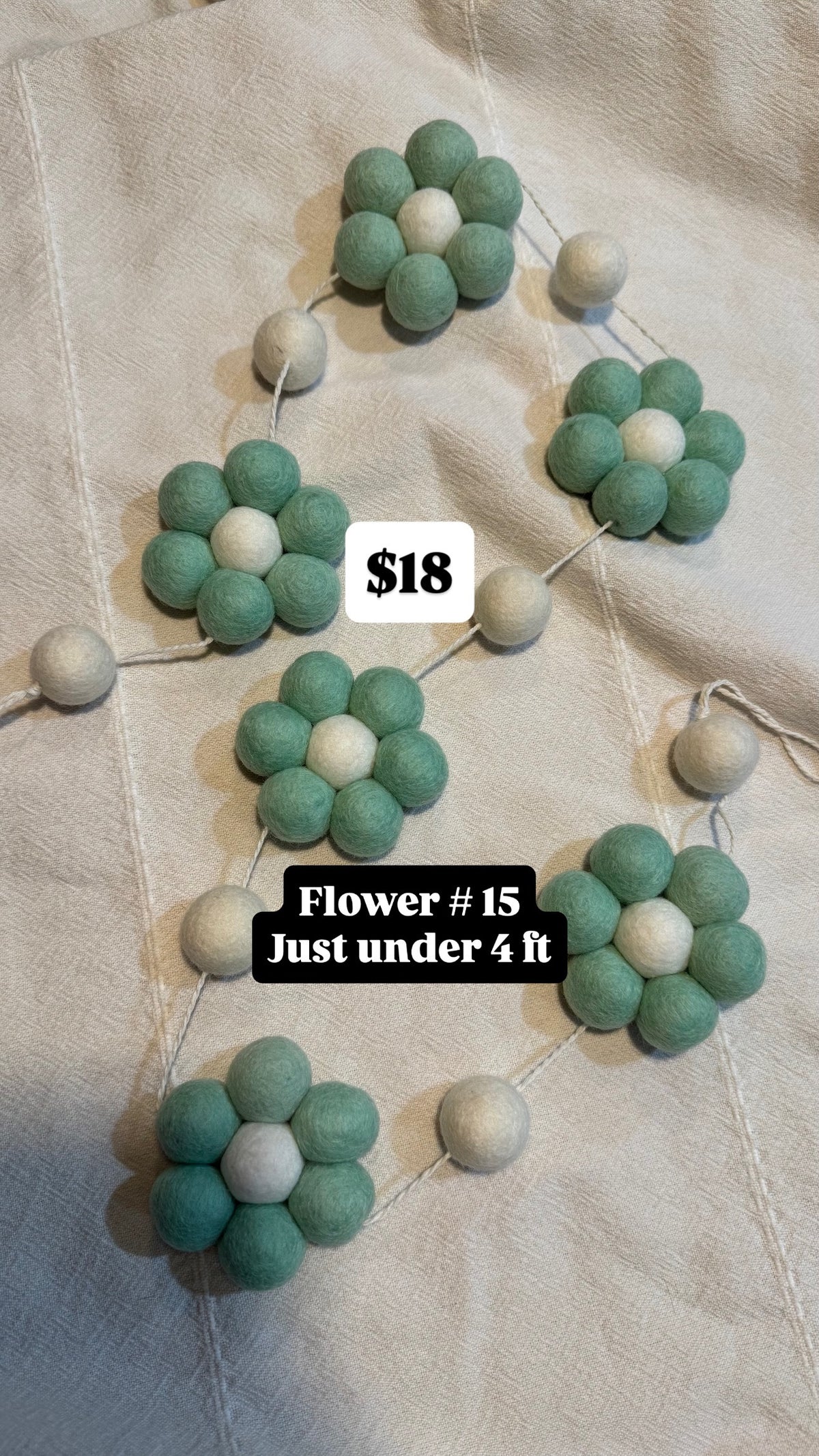 Mint Flower Garland #15