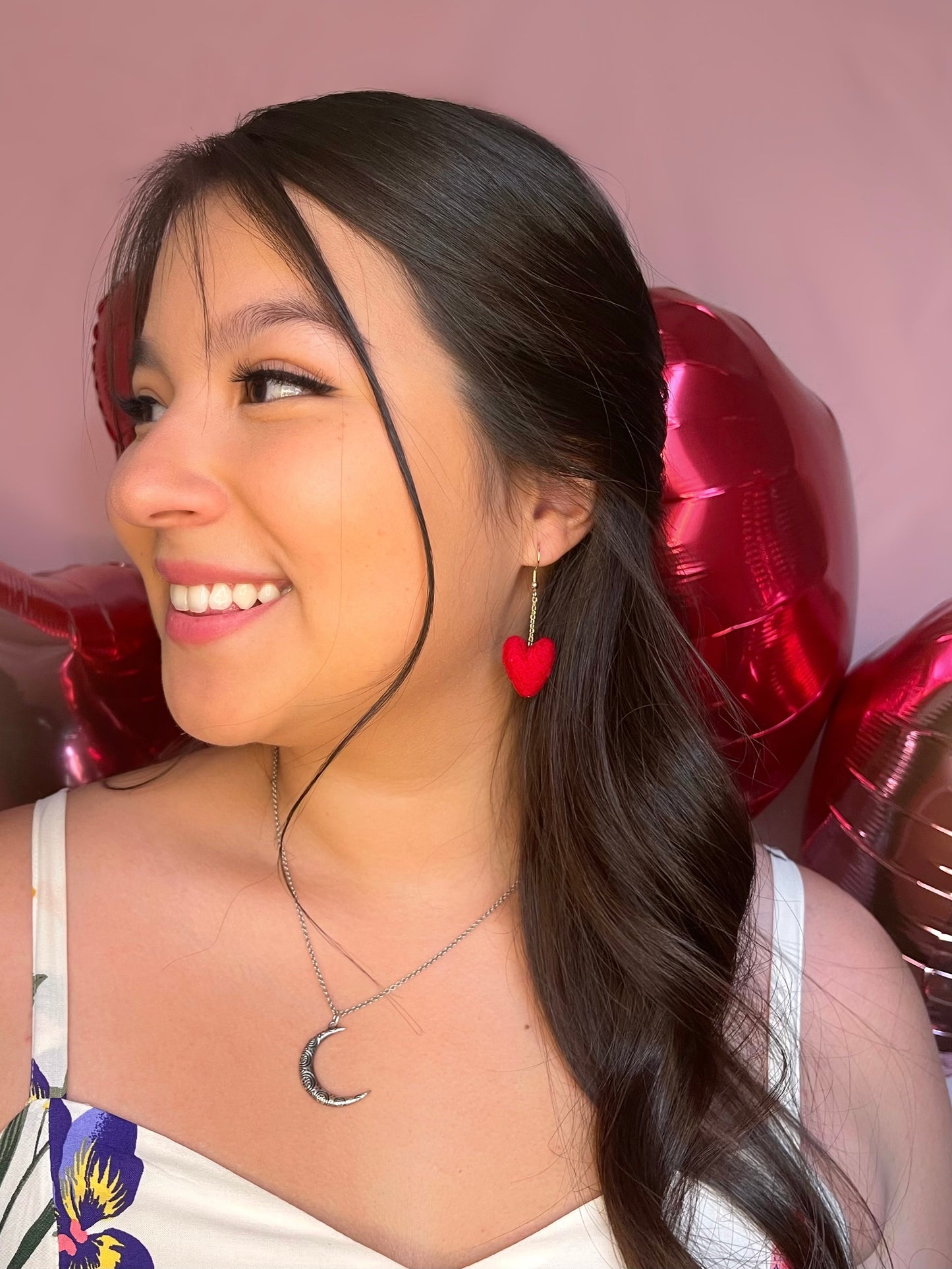 Small Red Heart Dangles