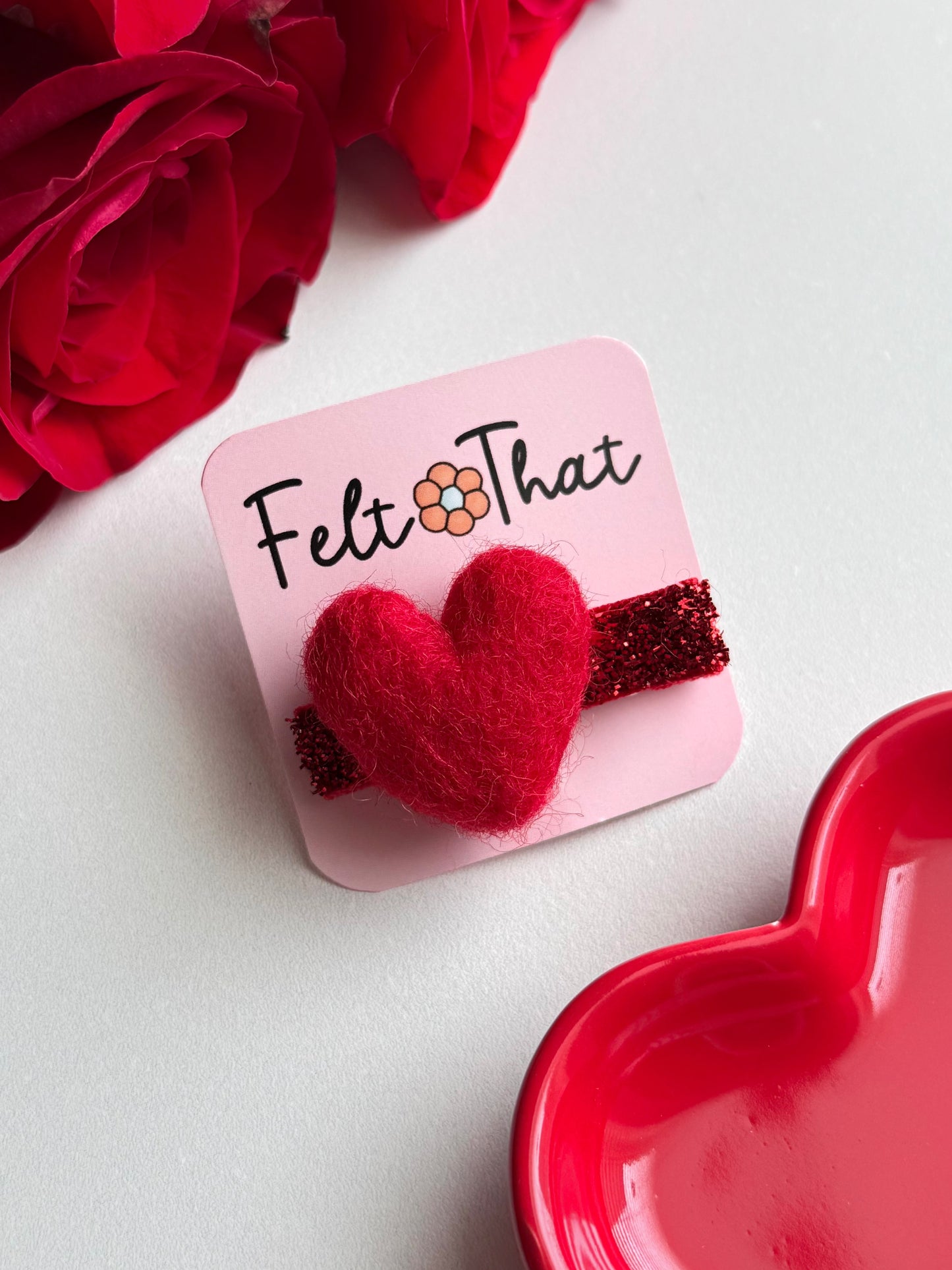 Single Heart Hair Clips