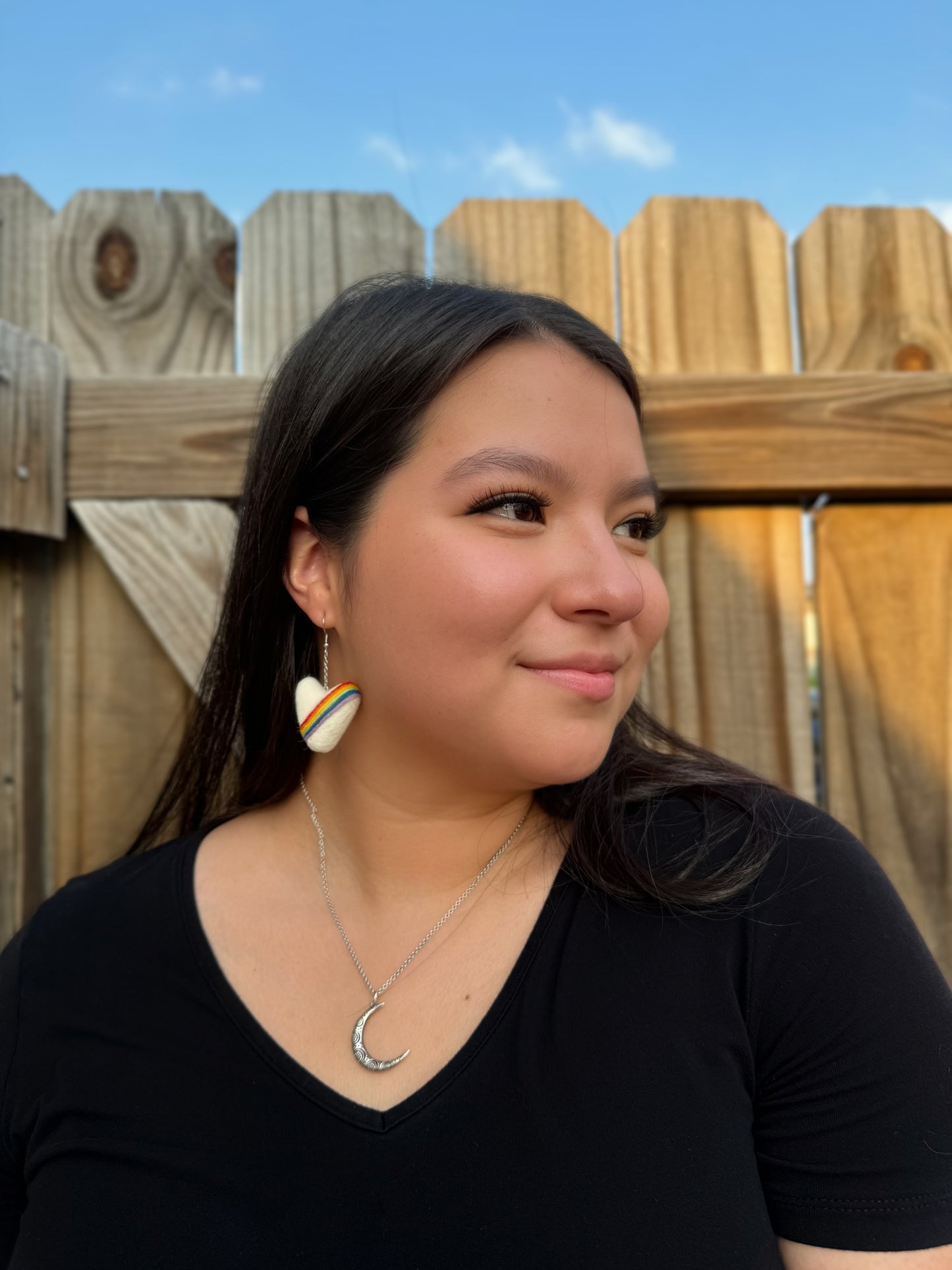 Rainbow Heart Dangles