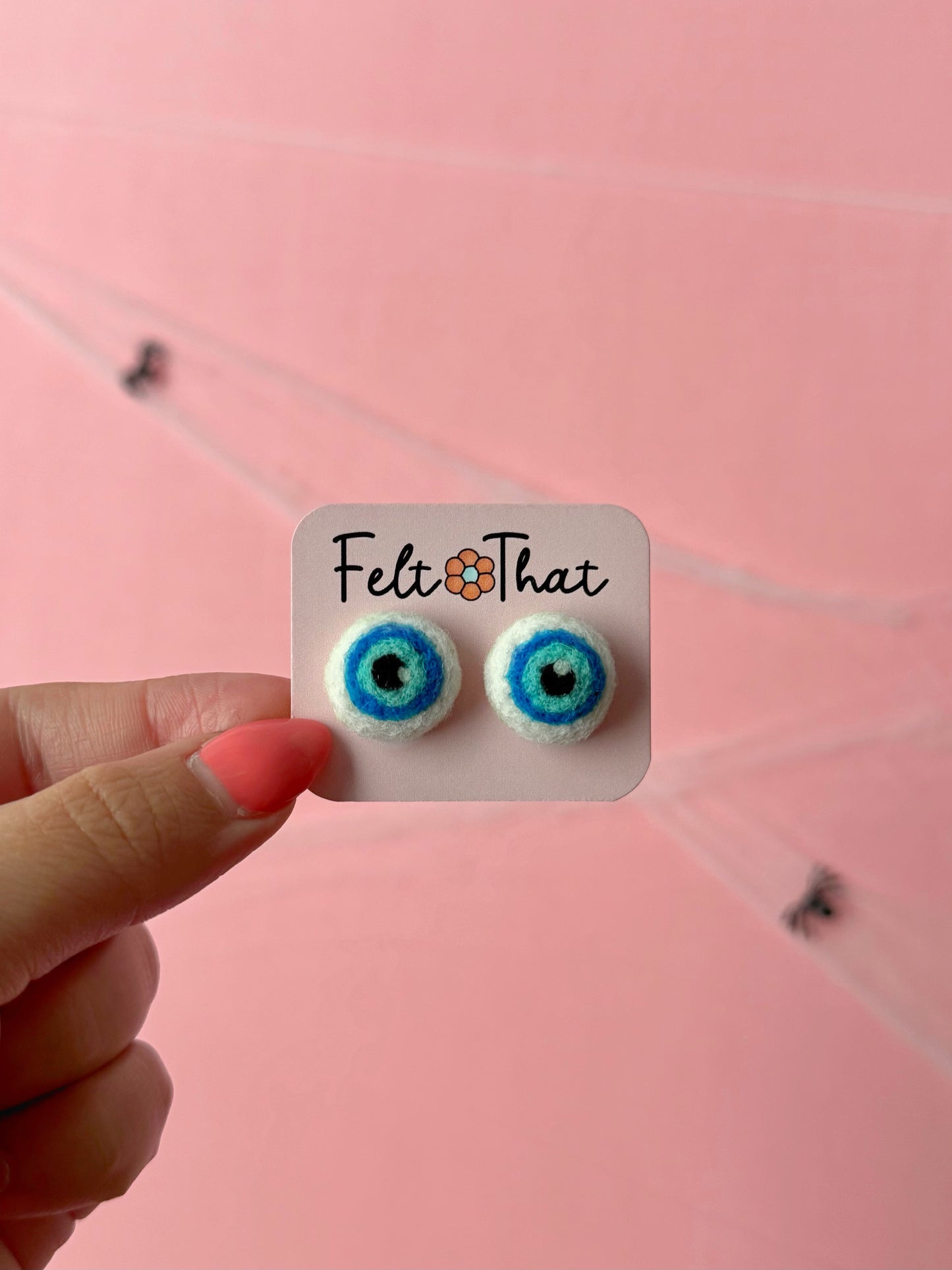 Blue Eyeball Studs (New)