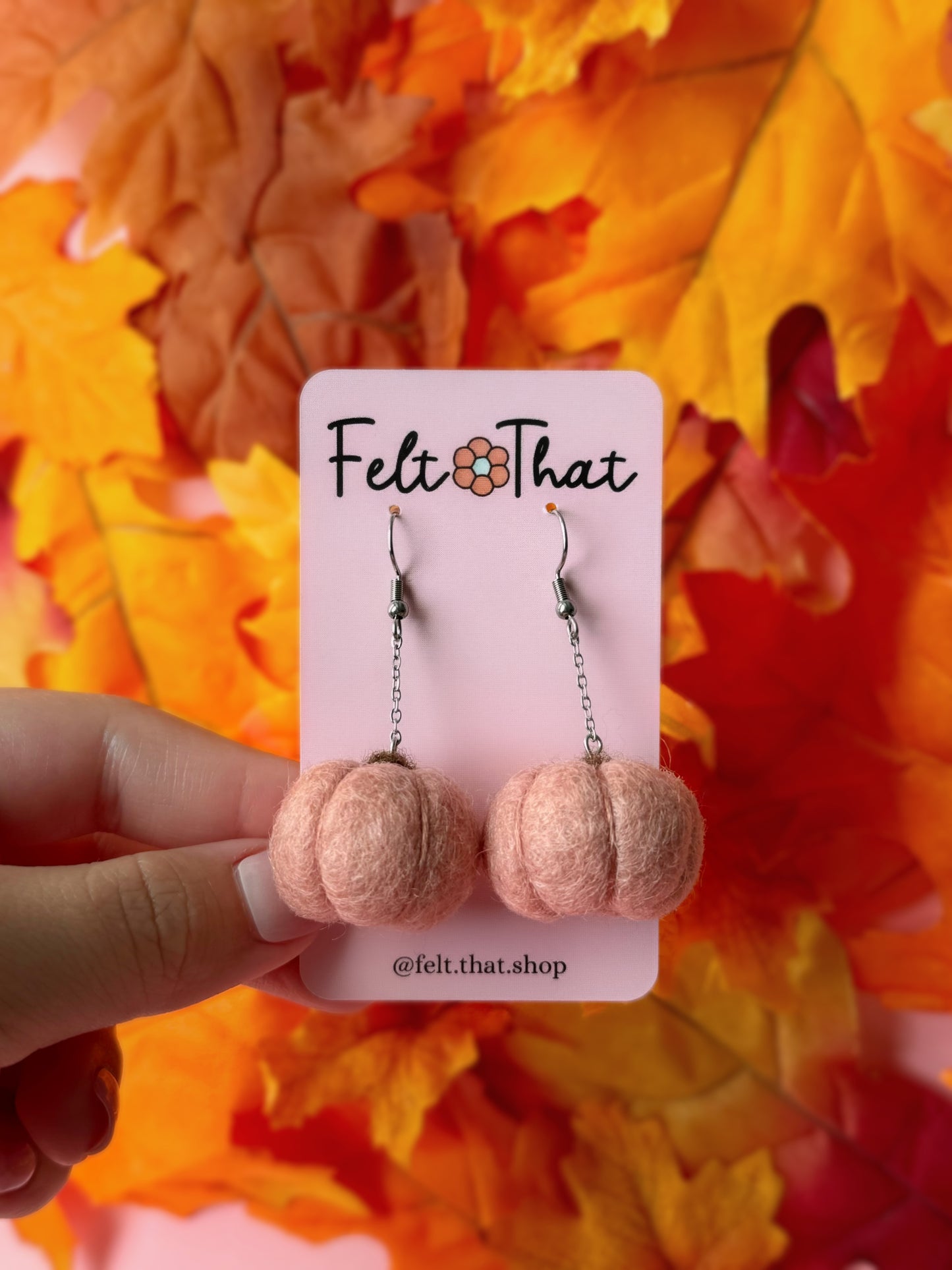 Rosewood Pumpkin Dangles