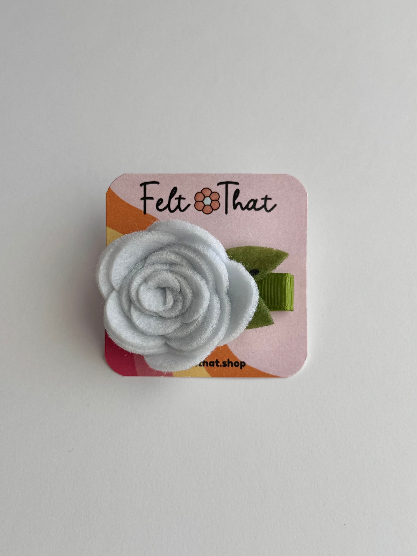 Single Rose Hair Clips