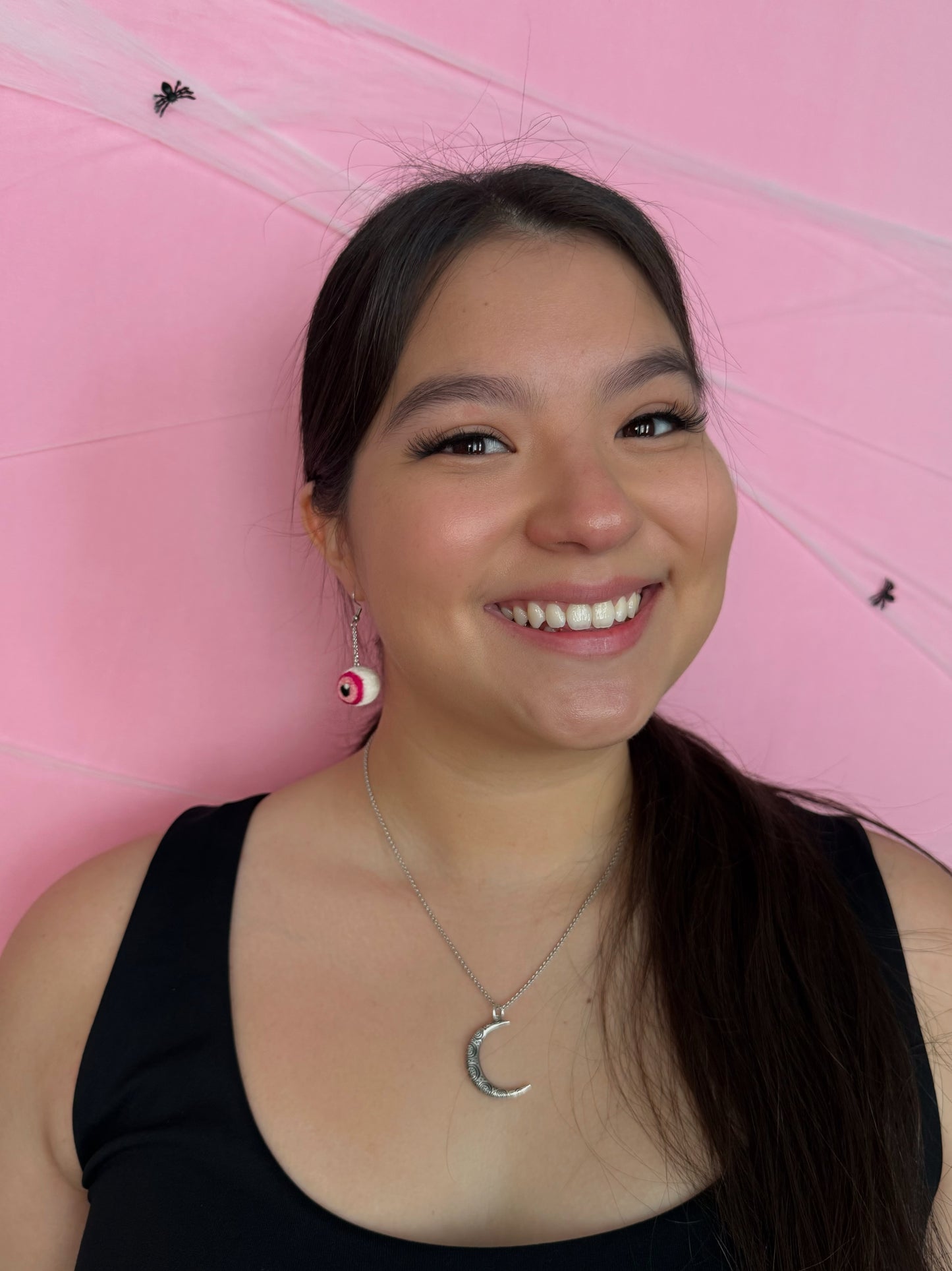 Pink Eyeball Dangles