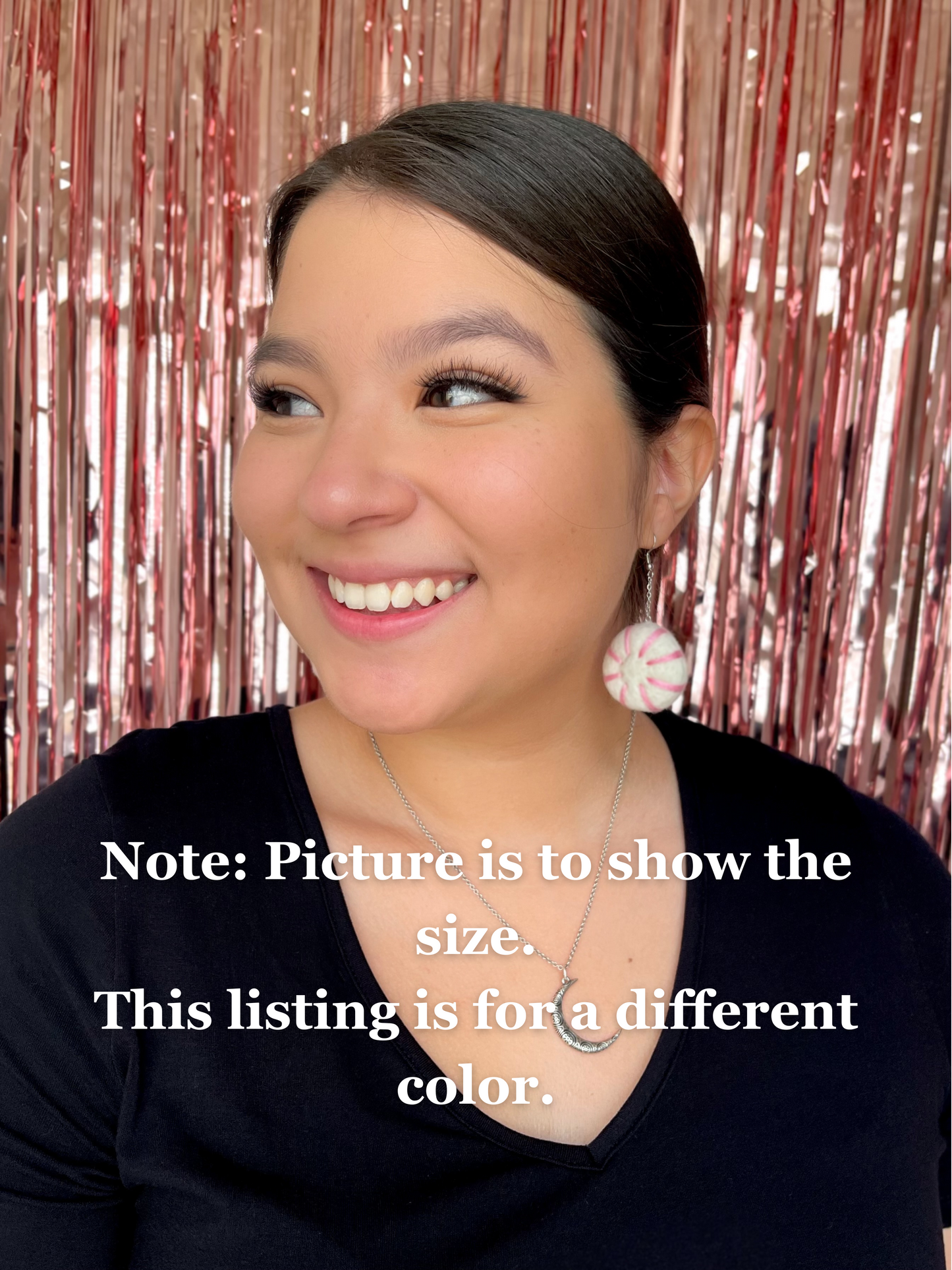 Medium Red Peppermint Dangles