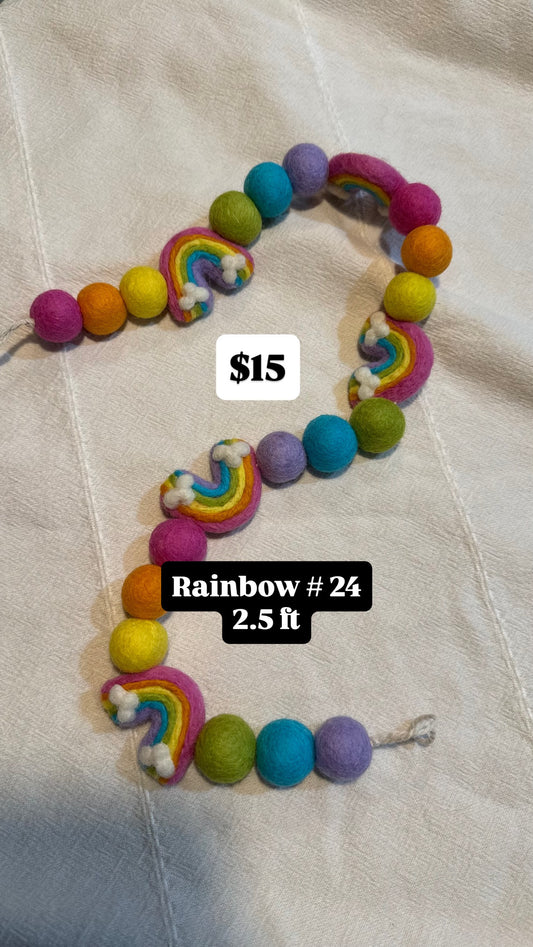 Bright Rainbow Garland #24