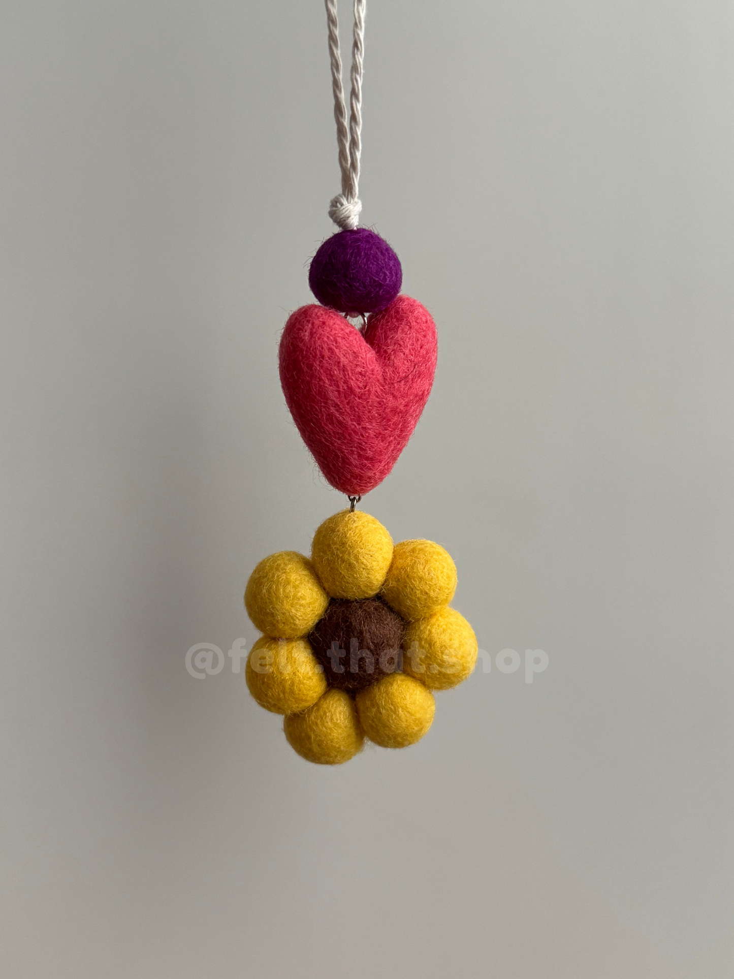 Sunflower Car Charm