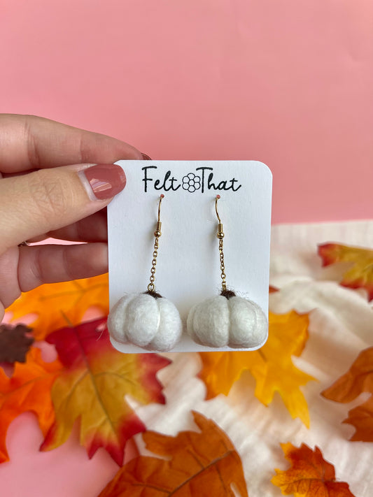 White Pumpkin Dangles