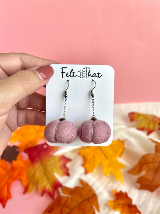 Crepe Pumpkin Dangles
