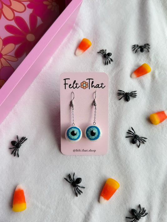 Blue Eyeball Dangles
