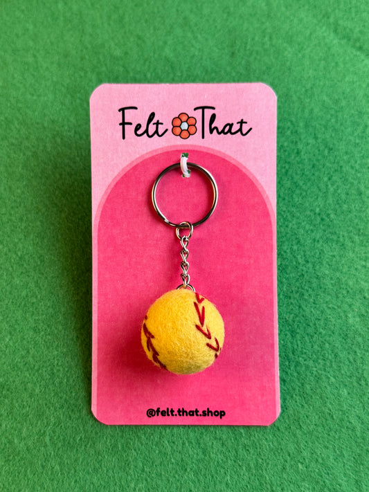 Softball Keychain