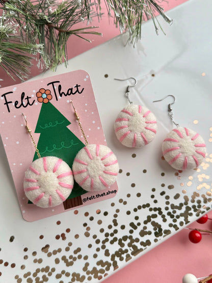 Medium Pink Peppermint Dangles