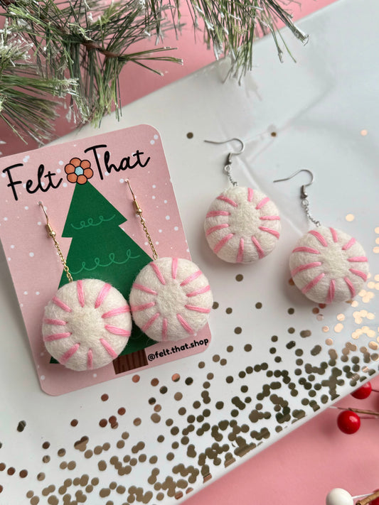 Medium Pink Peppermint Dangles