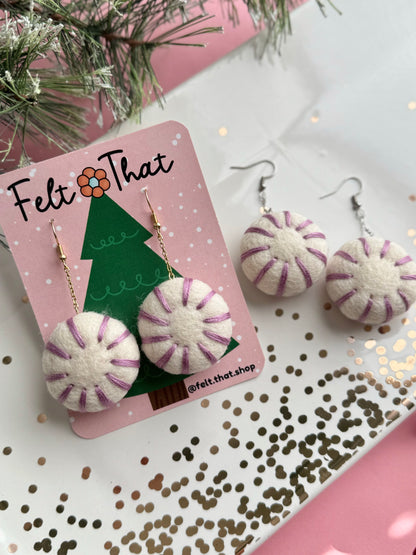 Medium Lilac Peppermint Dangles