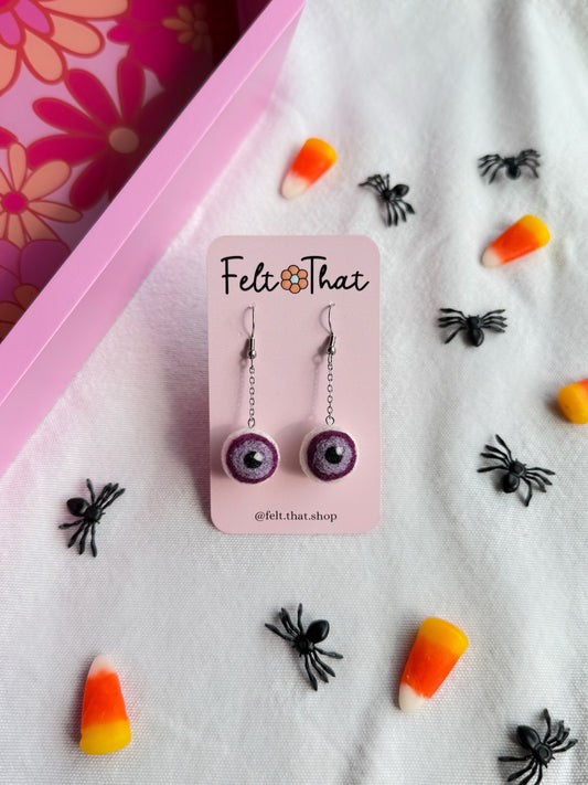 Purple Eyeball Dangles